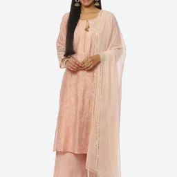 Rangriti Women Floral Printed Kurta with Palazzos & Dupatta-picture-10