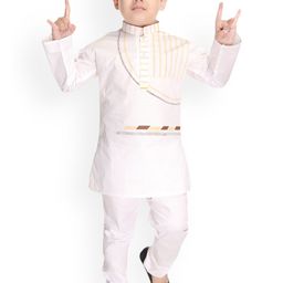 BAESD Boys Striped Pure Cotton Kurta With Churidar-21