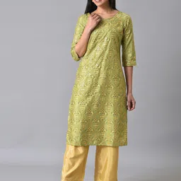 AURELIA Floral Printed Sequinned Kurta with Palazzos-image-91