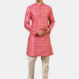 Wintage Men Pink Kurta with Churidar-picture-27