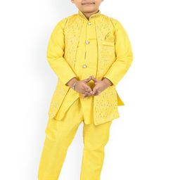 BAESD Boys Mandarin Collar Straight Kurta with Trouser-picture-25