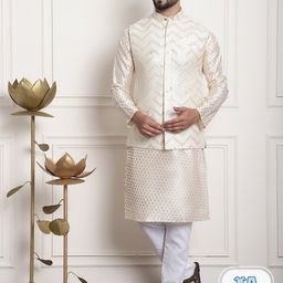 SOJANYA Ethnic Motifs Printed Kurta With Churidar-picture-31