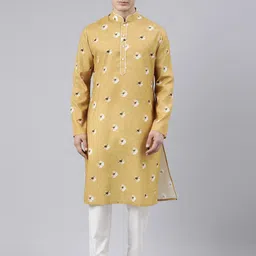 TheEthnic.Co Bandhani Printed Pure Cotton Kurta With Pyjamas-image-18