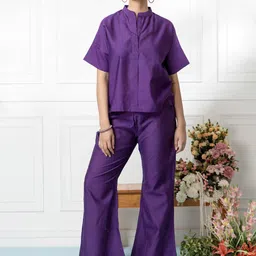 SMRITI GUPTA Chanderi Cotton Top & Trousers Co-Ords Set-37