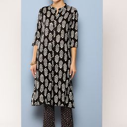 BAESD Floral Printed Regular Pure Cotton Kurta with Trousers-image-50