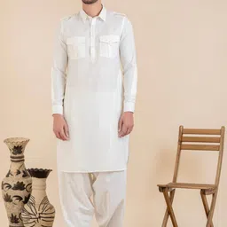TheEthnic.Co Regular Pure Cotton Kurta With Pyjamas-picture-51