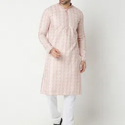 Ethnicity Men Printed Regular Kurta with Churidar-15