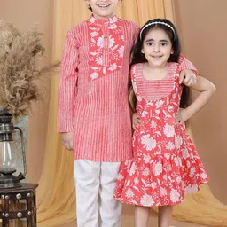 Kinder Kids Boys Printed Regular Pure Cotton Kurta With Pyjamas-13