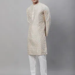 SOJANYA Geometric Embroidered Regular Kurta With Churidar-picture-16