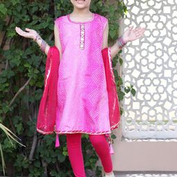 Sangria Girls Printed Pure Cotton Kurta Sets-image-84