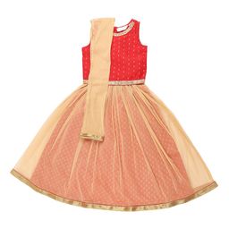 AKKRITI BY PANTALOONS Girls Embellised Ready to Wear Lehenga & Blouse With Dupatta-picture-24