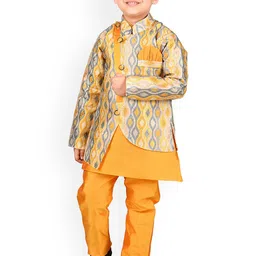 BAESD Boys Kurta With Pyjamas And Waistcoat-27