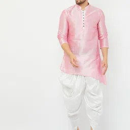 Armaan Ethnic Mandarin Collar Kurta With Dhoti Pants-image-17