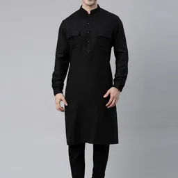 TheEthnic.Co Mandarin Collar Kurta With Churidar-picture-34