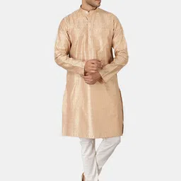 Wintage Men Gold-Toned Kurta with Pyjamas-picture-15