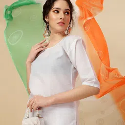 KALINI Women Round Neck Kurta with Trousers & Dupatta-52