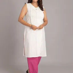 SUTI Pure Cotton Straight Kurta With Salwar-10