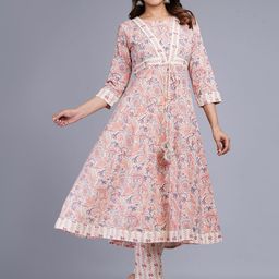 JAIPURI COLLECTION Ethnic Motifs Printed Pure Cotton Kurta with Pyjamas-19