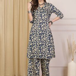 Anouk Women Printed Pure Cotton Kurta with Palazzos-48