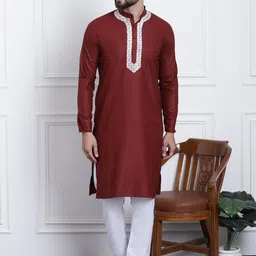 SOJANYA Yoke Design Regular Pure Cotton Kurta with Churidar-image-93