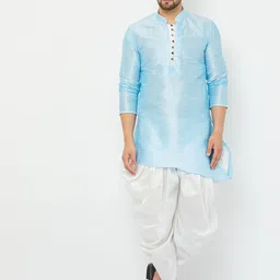 Armaan Ethnic Mandarin Collar Kurta With Dhoti Pants-picture-49