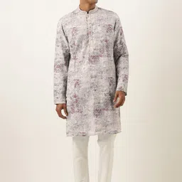 TheEthnic.Co Embroidered Regular Sequinned Pure Cotton Kurta with Pyjama-picture-15