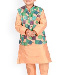 BAESD Boys Regular Kurta With Pyjamas & With Nehru Jacket-55