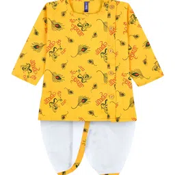 BAESD Boys Ethnic Motifs Printed Kurta With Dhoti Pants-25