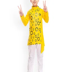 BAESD Boys Printed Regular Pure Cotton Kurta With Trousers-43