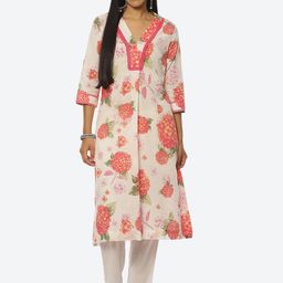Biba Printed Kurta with Trousers-picture-33