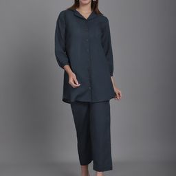 Enchanted Drapes Shirt Collar Pure Cotton Co-Ords Set-picture-29