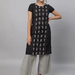 AURELIA Floral Embroidered Thread Work Kurta with Palazzos-picture-39