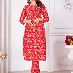 Lilots Ethnic Motifs Printed Kurta with Salwar-picture-36