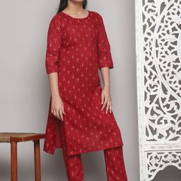 Vetrokart Girls Printed Regular Kurta with Pyjamas-picture-25