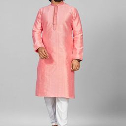 COCOI LIFESTYLE Ethnic Motifs Self Design Regular Pure Cotton Kurta With Pyjama-picture-12