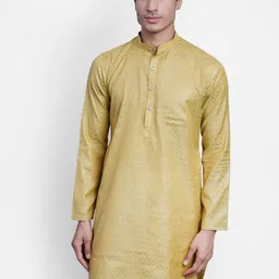 Wintage Men Green Ethnic Motifs Regular Kurta with Pyjamas-picture-5