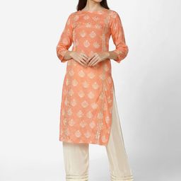 KALINI Ethnic Motifs Printed Regular Kurta With Palazzos-picture-16
