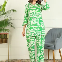 mokshi Floral Printed Regular Kurti with Palazzos-picture-42
