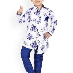 BAESD Boys Floral Printed Regular Kurta with Trousers-picture-30