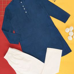 indus route by Pantaloons Boys Regular Kurta With Pyjamas-image-9