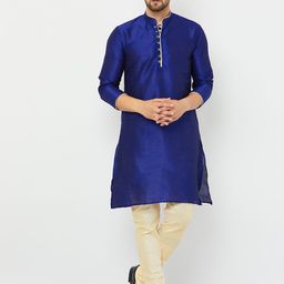 Armaan Ethnic Men Dupion Silk Kurta with Churidar-picture-56
