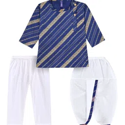 BAESD Boys Ethnic Motifs Printed Regular Kurta with Pyjamas-9