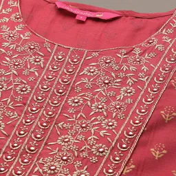 Anubhutee Ethnic Motifs Printed Thread Work Kurta with Trousers & Dupatta image 2
