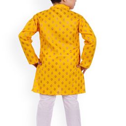 BAESD Boys Ethnic Motifs Printed Regular Kurta with Pyjamas image 3