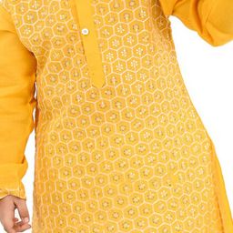 BAESD Boys Embroidered Regular Sequinned Kurta with Trousers image 2