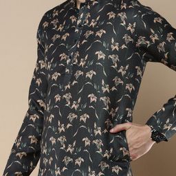 Anouk Men Floral Printed Regular Kurta with Patiala image 4