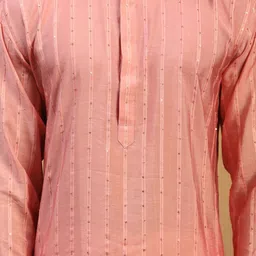 SHRESTHA BY VASTRAMAY Men Embroidered Sequinned Kurta with Trousers & Dupatta image 5