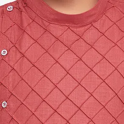 BAESD Boys Checked Regular Kurta with Pyjamas image 2