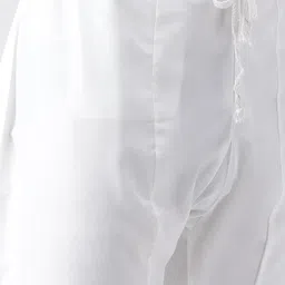 SG LEMAN Men Peach Raw Silk Kurta with Pyjamas & Dupatta image 3