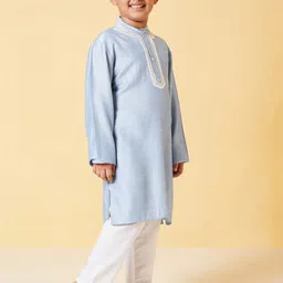 Stylo Bug Boys Regular Mirror Work Kurta With Pyjamas image 5